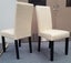 Zoe Dining Chair Ivory PU Leather Dark Legs (clearance) Carousel 4