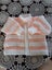 Hand knitted Apricote/White cardigan 9 - 12 months Carousel 1