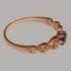 Rose Gold Natural Amethyst Womens Solitaire Ring - Full 14ct Gold UK Hallmark Carousel 3