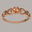 Rose Gold Natural Citrine Womens Solitaire Ring - Full 14ct Gold UK Hallmark Carousel 1