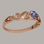 Rose Gold Natural Tanzanite Womens Solitaire Ring - Full 9ct UK Hallmark Carousel 2