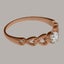 Rose Gold Cubic Zirconia Womens Solitaire Ring - Full 14ct Gold UK Hallmark Carousel 3