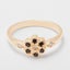 Rose Gold Natural Diamond & Garnet Womens Cluster Ring - Full UK Hallmark Carousel 3