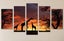 X'MAS SALE FREE SHIPPING - Large 5 Piece Canvas Art Print - AFRICAN LANDSCAPE Carousel 1
