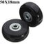 2pcs 50mm Black Luggage Suitcase Replacement Rubber Wheel Roller Suitcase Repair Carousel 1