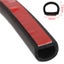 5M Small D Shape Car Truck Motor Door Hollow Rubber Seal Weather Strip 10x7.5mm Carousel 5