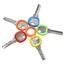 16Pcs Mixed Silicone Keys Ring Hollow Caps Identifier Covers Topper Tags Indicat Carousel 8