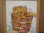 Nicky - Real cute ' Teddy Bear Bath in a Bucket ' Original Watercolour Painting Carousel 3