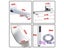 Modern Square Chrome Rain Shower Head Faucet W/ Hand Shower Sprayer Mixer Carousel 6