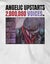 Angelic Upstarts T Shirt 2 000 000 Voices Band Logo new Official Mens White Carousel 3