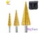 3pcs/lot HSS Steel Large Step Cone Titanium Coated Metal Drill Bit Cut Tool Set Carousel 1