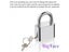 Outdoor Lock No Key 4 Digit Combination Coded Padlock Waterproof Rustproof Carousel 6