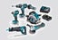 Makita DLX5064TX1 18V 5Ah Cordless Brushless 5pc Kit Carousel 1