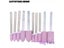 10PC Abrasive Mounted Stone Cylindrical For Dremel 3000 4000 Rotary Tools Carousel 4
