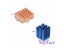 For Raspberry Pi 3 Heat Sink 12pcs Copper Aluminum Heatsink Radiator Cooler Kit Carousel 3