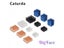 For Raspberry Pi 3 Heat Sink 12pcs Copper Aluminum Heatsink Radiator Cooler Kit Carousel 8