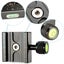 Neewer Aluminium 50mm Quick Release Plate QR Clamp 3/8 inch with 1/4inch Adapter Carousel 3