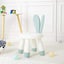 Child Children Rabbit Ear Backrest Chair, Plastic Cute Kids Study Chairs Green Carousel 5