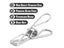 100pcs Stainless Steel Clothes pegs 6.5cm Length Carousel 3
