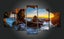 X'MAS SALE FREE SHIPPING - Large 5 Piece Canvas Art Print - SUNRISE Carousel 1