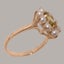 Rose Gold Natural Peridot & Pearl Womens Cluster Ring - Full 9ct UK Hallmark Carousel 2