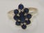Sterling Silver Natural Sapphire Womens Cluster Ring - Full 925 UK Hallmark Carousel 4