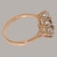 Rose Gold Natural Sapphire & Pearl Womens Cluster Ring - Full 9ct UK Hallmark Carousel 3