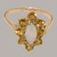 Rose Gold Natural Opal & Citrine Womens Cluster Ring - Full 9ct UK Hallmark Carousel 4