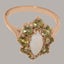 Rose Gold Natural Opal & Peridot Womens Cluster Ring - Full 9ct UK Hallmark Carousel 4