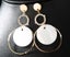 Yellow Gold Plated Beautiful Shell Drop Earrings S925 Post Carousel 1