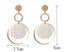 Yellow Gold Plated Beautiful Shell Drop Earrings S925 Post Carousel 3