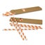 Paper Drinking Straws - Orange (Set of 50) Carousel 1