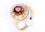 Red Cubic Zirconia Ring _ Size 8 Ring Carousel 1