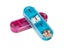 Pill Organizer Weekly Pill Box with PU Leather Carrying Case, AM/ PM/ Day/ Night Carousel 6
