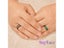 Color Changing Titanium/Stainless Steel Mood Ring EKG W/Hearts Design Gift Box Carousel 3