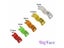 100 Pcs / Lot Bird Clip Ring 2.7mm 3mm 4mm 4.5mm 5mm Plastic Foot Rings Carousel 3