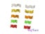 100 Pcs / Lot Bird Clip Ring 2.7mm 3mm 4mm 4.5mm 5mm Plastic Foot Rings Carousel 4
