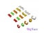 100 Pcs / Lot Bird Clip Ring 2.7mm 3mm 4mm 4.5mm 5mm Plastic Foot Rings Carousel 5