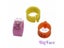 100 PCs Bird Clip Ring 8 Mm Plastic Digital Markup Parrot Pigeons 10 Colors Carousel 3