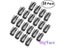20pcs 10-Teeth Snap-Comb Wig Clips With Rubber For Hair Extension Carousel 3