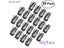 20pcs 10-Teeth Snap-Comb Wig Clips With Rubber For Hair Extension Carousel 8