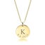 Sterling Silver Engraved Initial and Date Disc Necklace Carousel 2