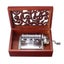 30 Tone DIY Hand Cranked Carved Music Box With Hole Puncher Paper Tapes Carousel 5