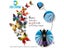 A4 Mini 8"x12" Soft Fridge Magnet Kid White Board PET Film Notes FM04 Carousel 1