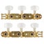 2Pcs Acoustic Guitar String Tuning Pegs Keys Machine Heads Tuners Color Gold Carousel 6