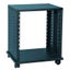 STUDIORKXL08 :: Proel Steel 19" Rack 8U Side Vents + Castors BLACK Carousel 1