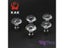 KAK 20/30/40mm Diamond Shape Design Crystal Glass Knobs Cupboard Drawer Carousel 7