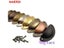 NAIERDI 20PCS Retro Metal Kitchen Drawer Handles Antique Brass Carousel 4