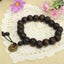 Vintage Unisex Black Buddhist Tibetan Prayer Wood Beads Coin Bracelet for Men Carousel 5