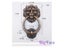 20cm Large Antique Lion Door Kicker Lionhead Porter Lions Home Decoration Door Carousel 6